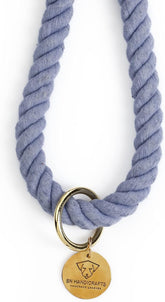 Light Blue Ombre Handmade Rope Leashes for Dogs Rope Dog Leash Rope Cute Dog Leash Braided Dog Leash Cotton Rope Leash for Medium Dogs Large Dogs 5FT